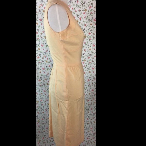 Vintage 60's Peter Pan Collar Sleeveless Dress - Picture 5 of 8